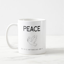Caneca De Café Peace be still bird flying