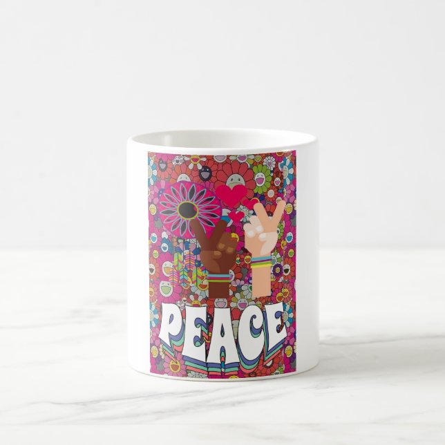 Caneca De Café Peace Caffee Mug (Centro)