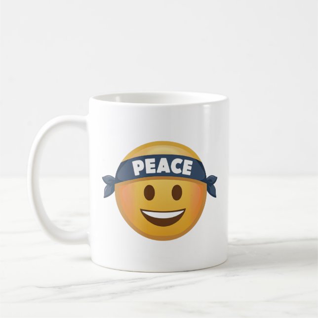 Caneca De Café Peace Emoji (Esquerda)
