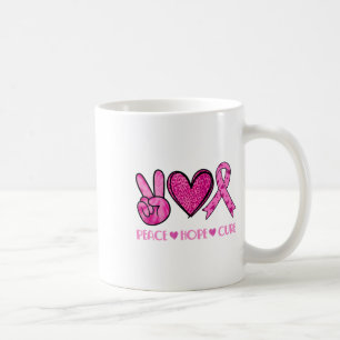 Caneca De Café Peace Hope Cure Breve Breheit Familiar de Consciên