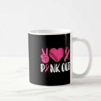 Caneca De Café Peace Love Cure Pink Out Breve Break Cancer Byseby