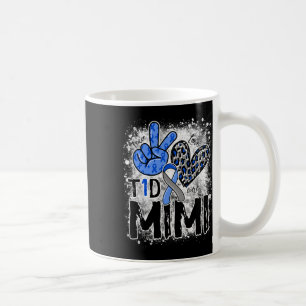 Caneca De Café Peace Love Cure Type 1 Diabetes Sensibilização T1d