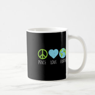 Caneca De Café Peace Love Earth Legal Hippie Hippy Environmentali