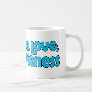 Caneca De Café Peace Love Hippiement Mug