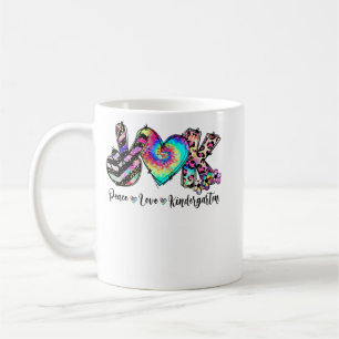 Caneca De Café Peace Love Kindergarten Professor Kinder Tea