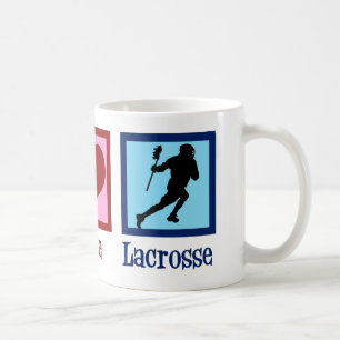 Caneca De Café Peace Love Lacrosse