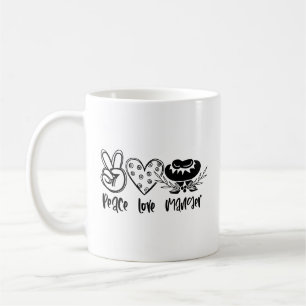 Caneca De Café Peace Love Manger Christmas