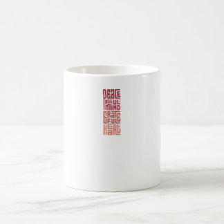 Caneca De Café peace love mind create soul heart