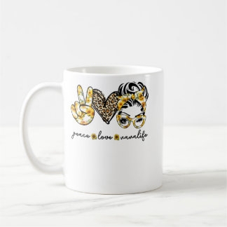 Caneca De Café Peace Love Nana Life
