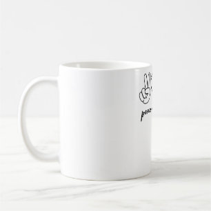 Caneca De Café Peace Love Pi Math Love Pi Day Matemática Te Te
