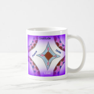 Caneca De Café Peace Love Unity hakuna matata .png
