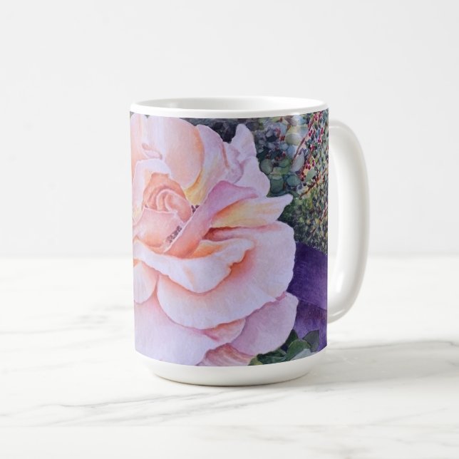 Caneca De Café Peace Rose (Frente Esquerda)