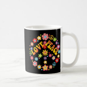 Caneca De Café PEACE SIGN LOVE 60s 70s Tie Dye Hippie Costume