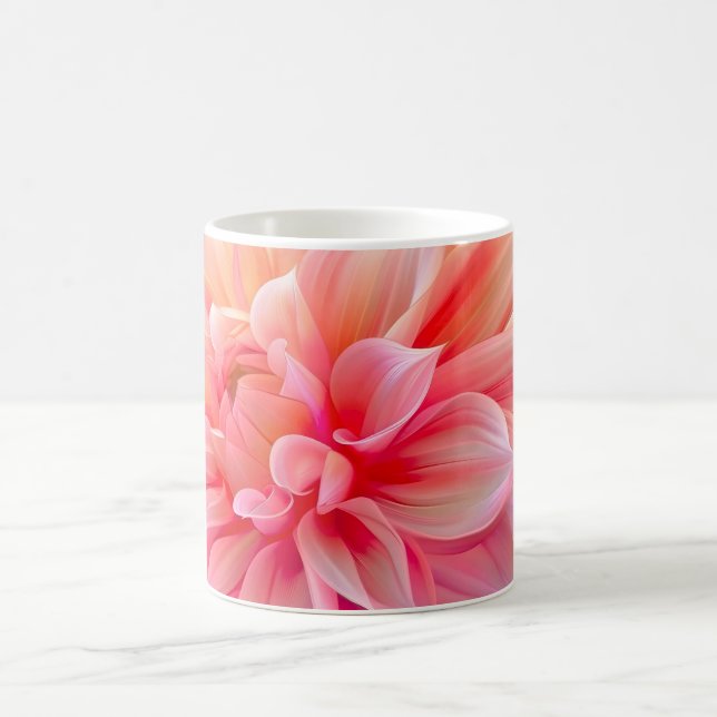 Caneca De Café Peach Blush Dahlia Blossom (Centro)