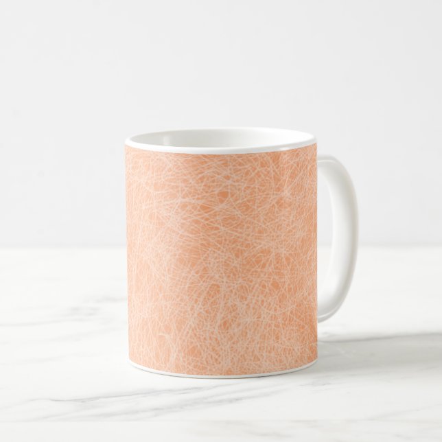 Caneca De Café Peach Fuzz Faux Leather (Frente Esquerda)