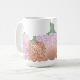 CANECA DE CAFÉ PEACH & PINK GLITTER OLHAM PARA PUMPKINS AUTUMN