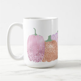 CANECA DE CAFÉ PEACH & PINK GLITTER OLHAM PARA PUMPKINS AUTUMN