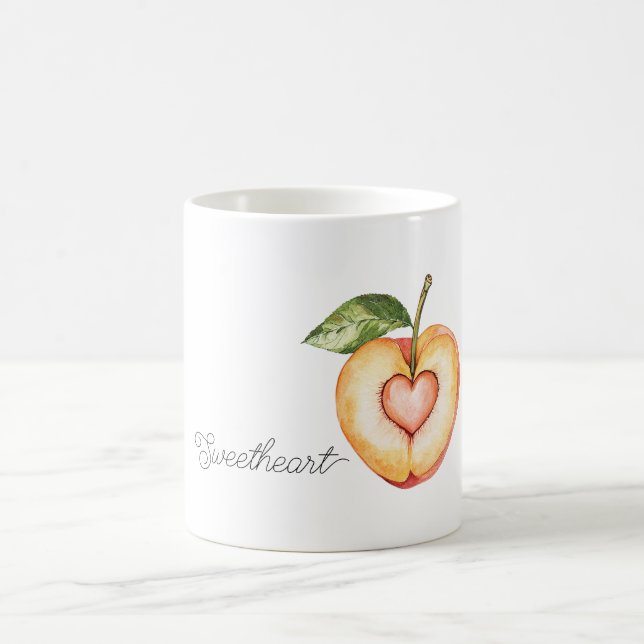 Caneca De Café Peach Sweetheart (Centro)