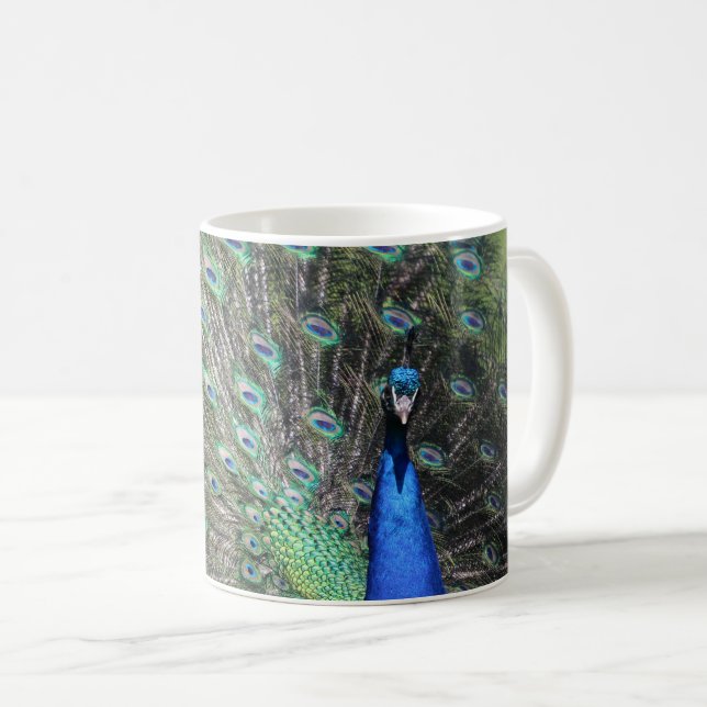 Caneca De Café Peacock (Frente Esquerda)