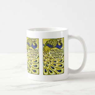 Caneca De Café Peacock Edition, café ilustrado Mu de Macmillan