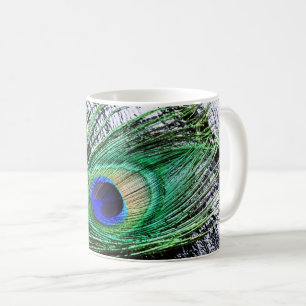 Caneca De Café Peacock Feather 1 Mugs
