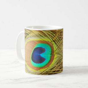 Caneca De Café Peacock Feather 2 Mugs