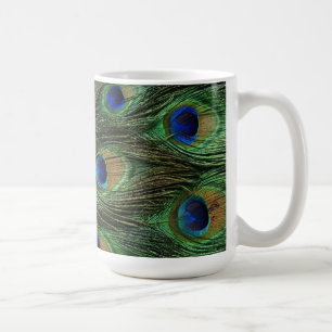 Caneca De Café Peacock Feather Impressão