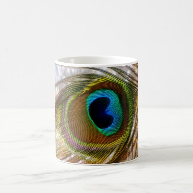 Caneca De Café Peacock Feather Mug (Centro)