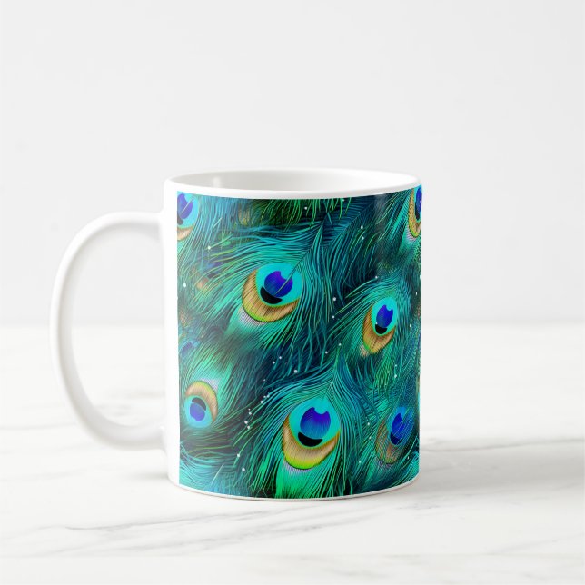 Caneca De Café Peacock Glory (Esquerda)