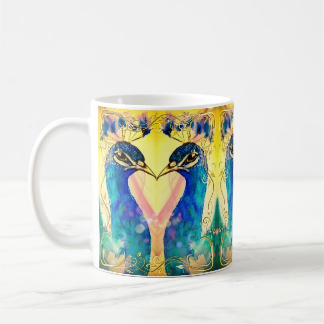 Caneca De Café Peacock Mug espelhado (Esquerda)