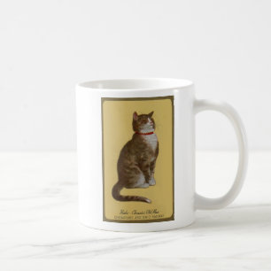 Caneca De Café Peake, gato de gato malhado do tomcat do ancião d