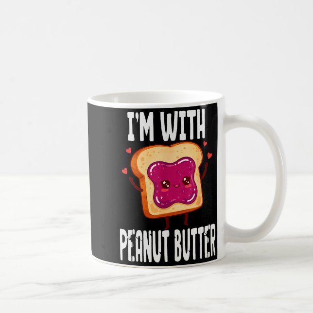 Caneca De Café Peanut Butter Jelly Matching Couples Halloween Fun (Direita)