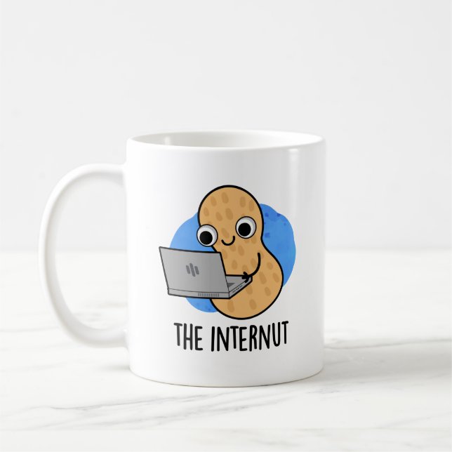 Caneca De Café Peanut Internet Engraçado da Internet (Esquerda)