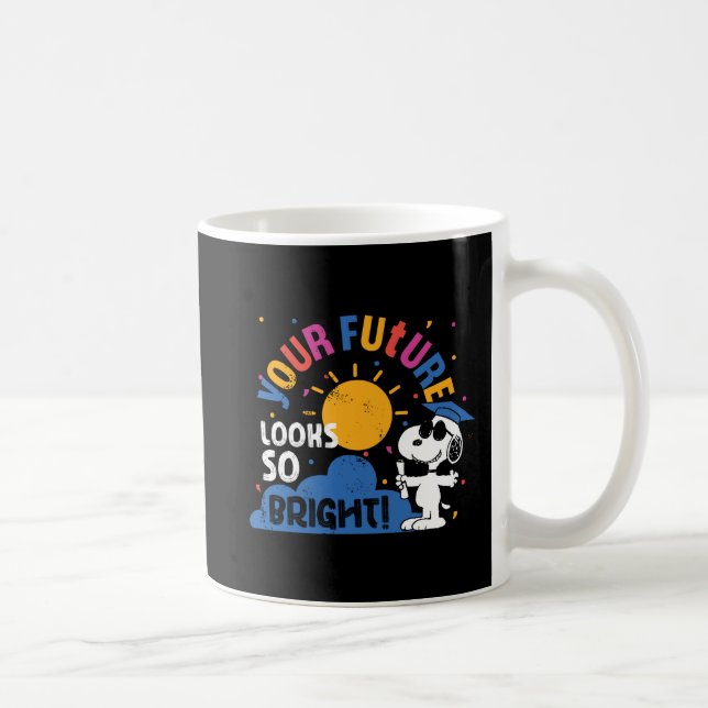 Caneca De Café Peanuts Snoopy Your Future Looks So Bright (Direita)