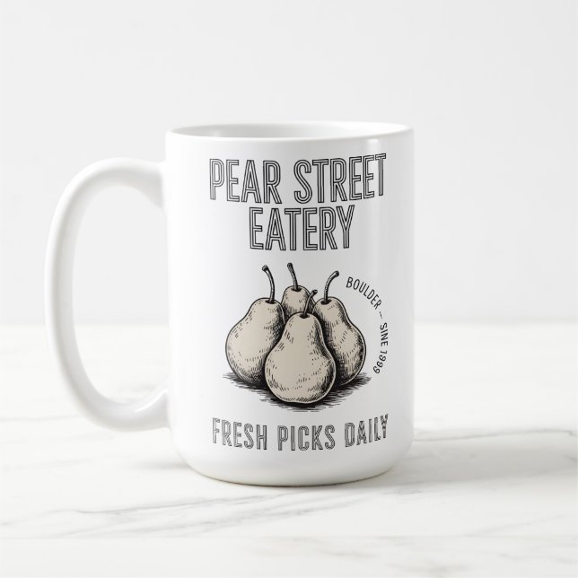 Caneca De Café Pear Street Eatery (Esquerda)
