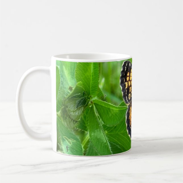 Caneca De Café Pearl Crescent butterfly mug ©️dh26 (Esquerda)