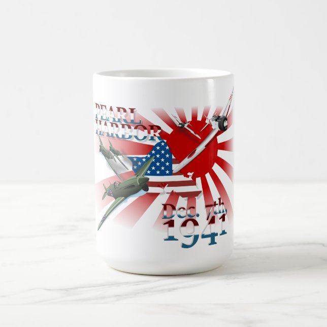 Caneca De Café Pearl Harbor 7 de dezembro de 1941 (Centro)