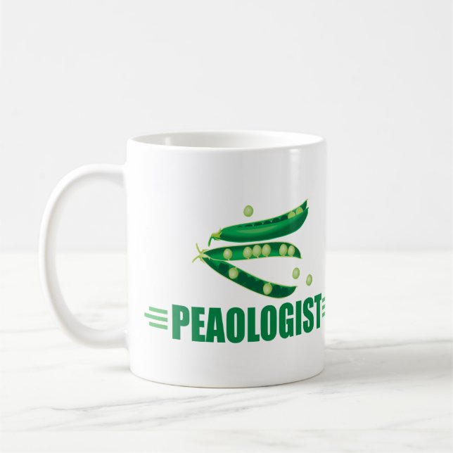 Caneca De Café Peas Engraçadas (Esquerda)