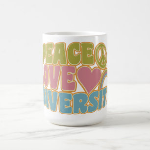 Caneca De Café PEAVE LOVE DIVERSITY mug - escolha estilo e cor