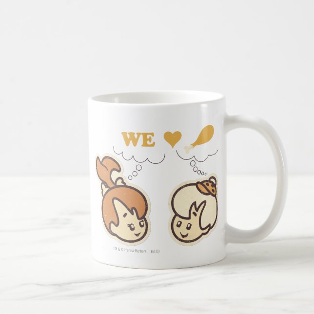 Caneca De Café PEBBLES™ and Bam Bam Love Food (Direita)