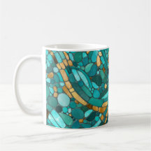 Pebbles Mosaic Art - Emerald e Dourado
