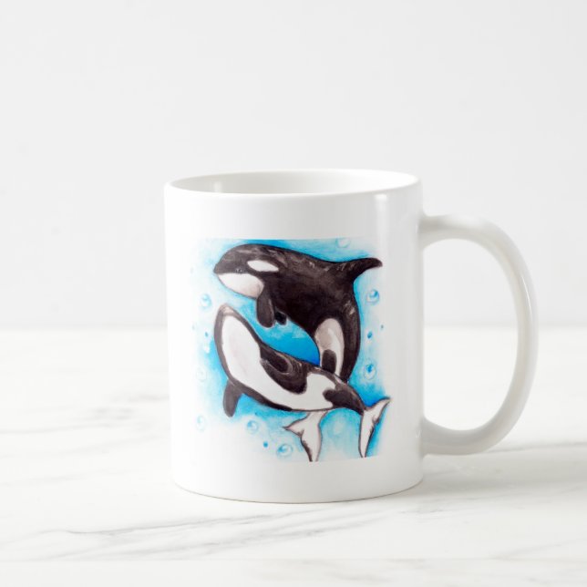 Caneca De Café peça de orca (Direita)