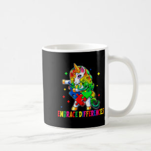 Caneca De Café Peça de quebra-cabeça de unicórnio mês de conscien