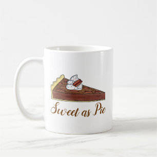 Caneca De Café Pecan Tart Southern Comida Dessert Sweet como Pie