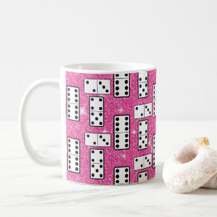 Caneca De Café Peças de Dominó Jogo de Tabuleiro de Dominó Brilho