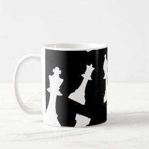 Caneca De Café Peças de jogos de xadrez