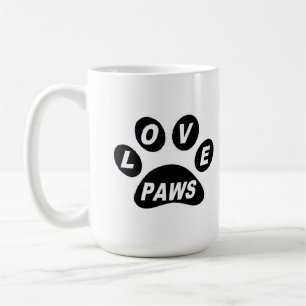 Caneca De Café Peças de Mug Love em Black