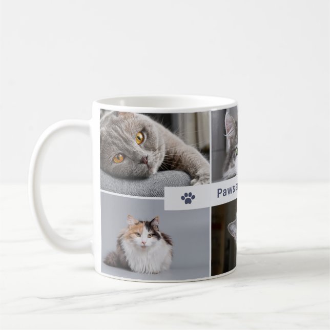 Caneca De Café Peças e Reflexões - Mata de Gato Cuta para Amantes (Esquerda)