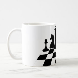 Caneca Chess Player Tabuleiro Peças Jogo Xadrez Xeque-Mate - Presente  Enxadrista