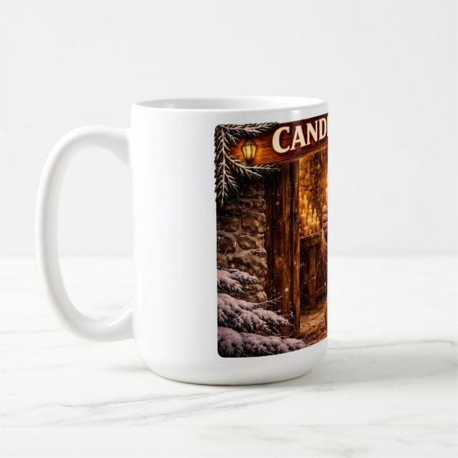 Caneca De Café Pedir Vela Ladrão de Velas Islandês do Natal (Esquerda)